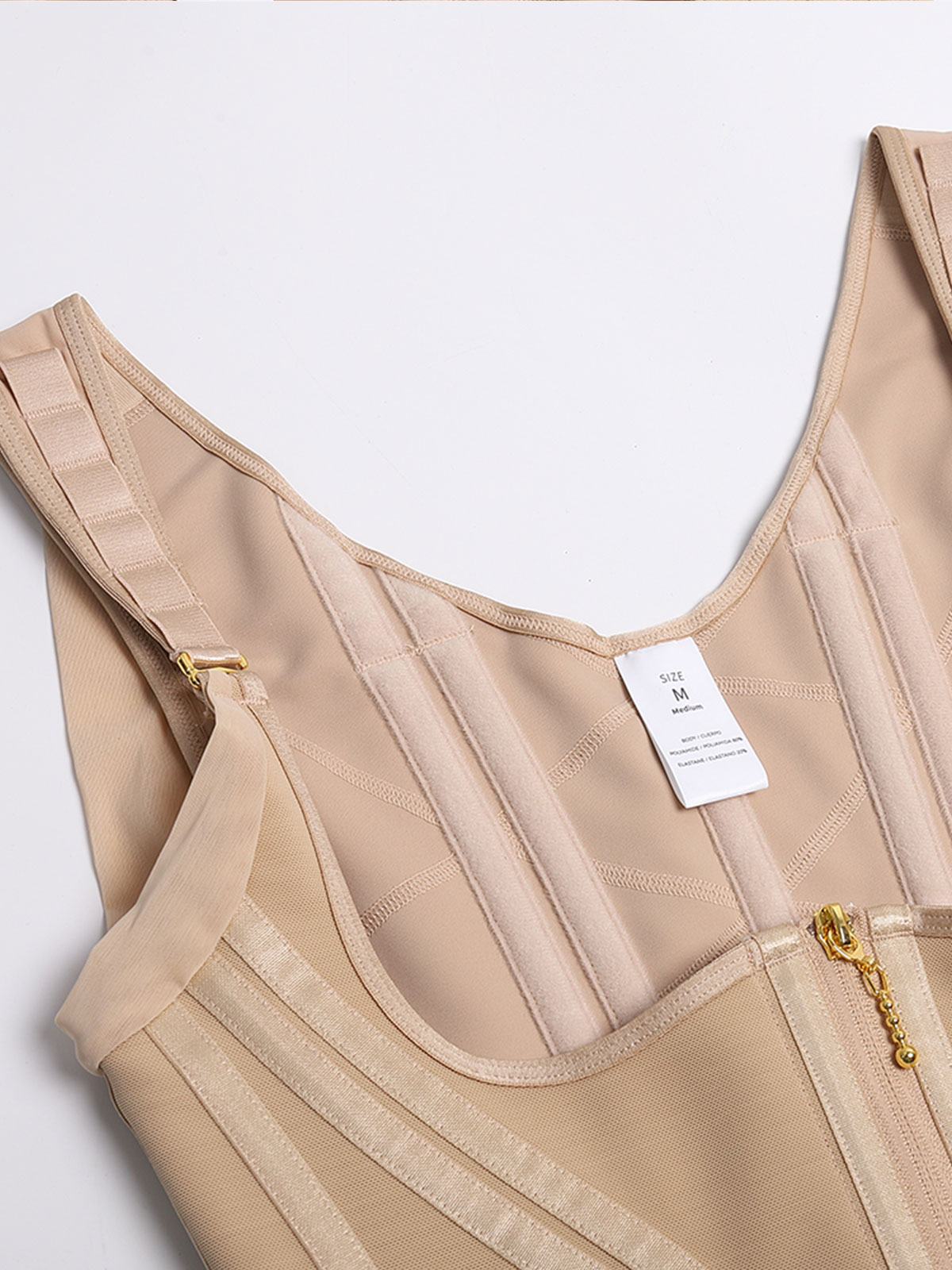 High Compression Hourglass Body Shaper Vest with Straps