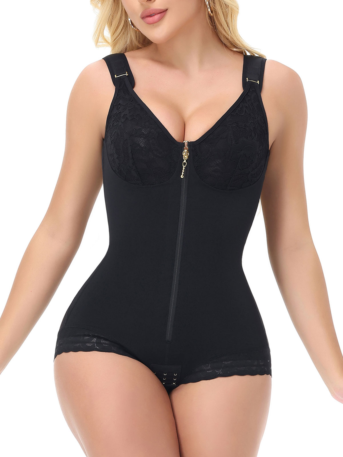 Jacquard With Bra Comfy Sculpting Thongs Bodysuit