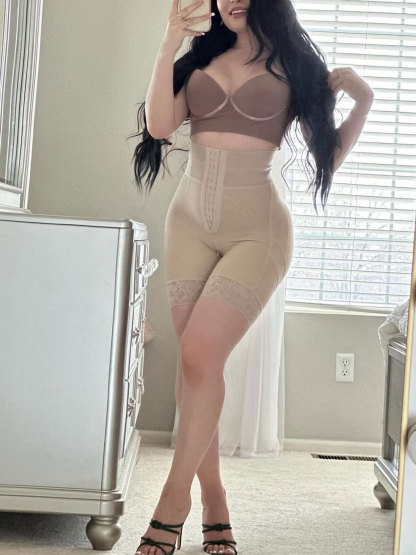 Front Hooks Double Compression BBL Shorts Ref10065