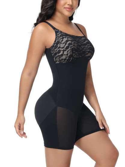 Strapless Tummy Control Lace Shapewear