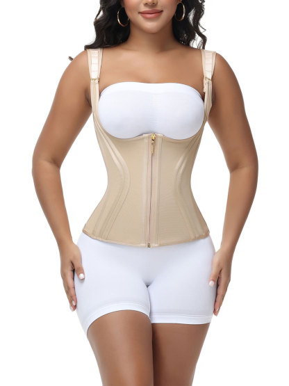 High Compression Hourglass Body Shaper Vest with Straps