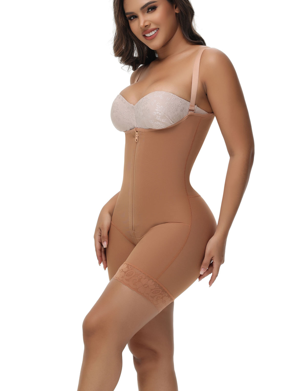 Tummy Control Invisible Zipper Faja Underbust Shapewear