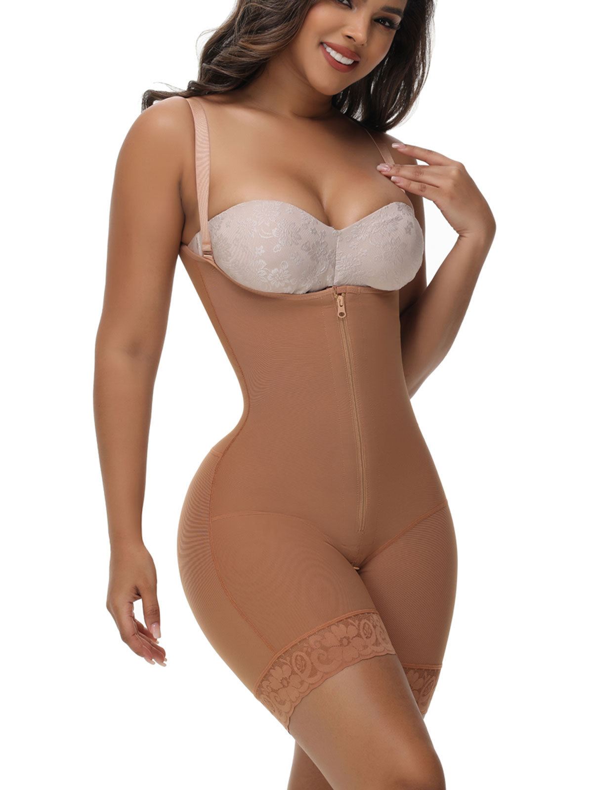 Tummy Control Invisible Zipper Faja Underbust Shapewear