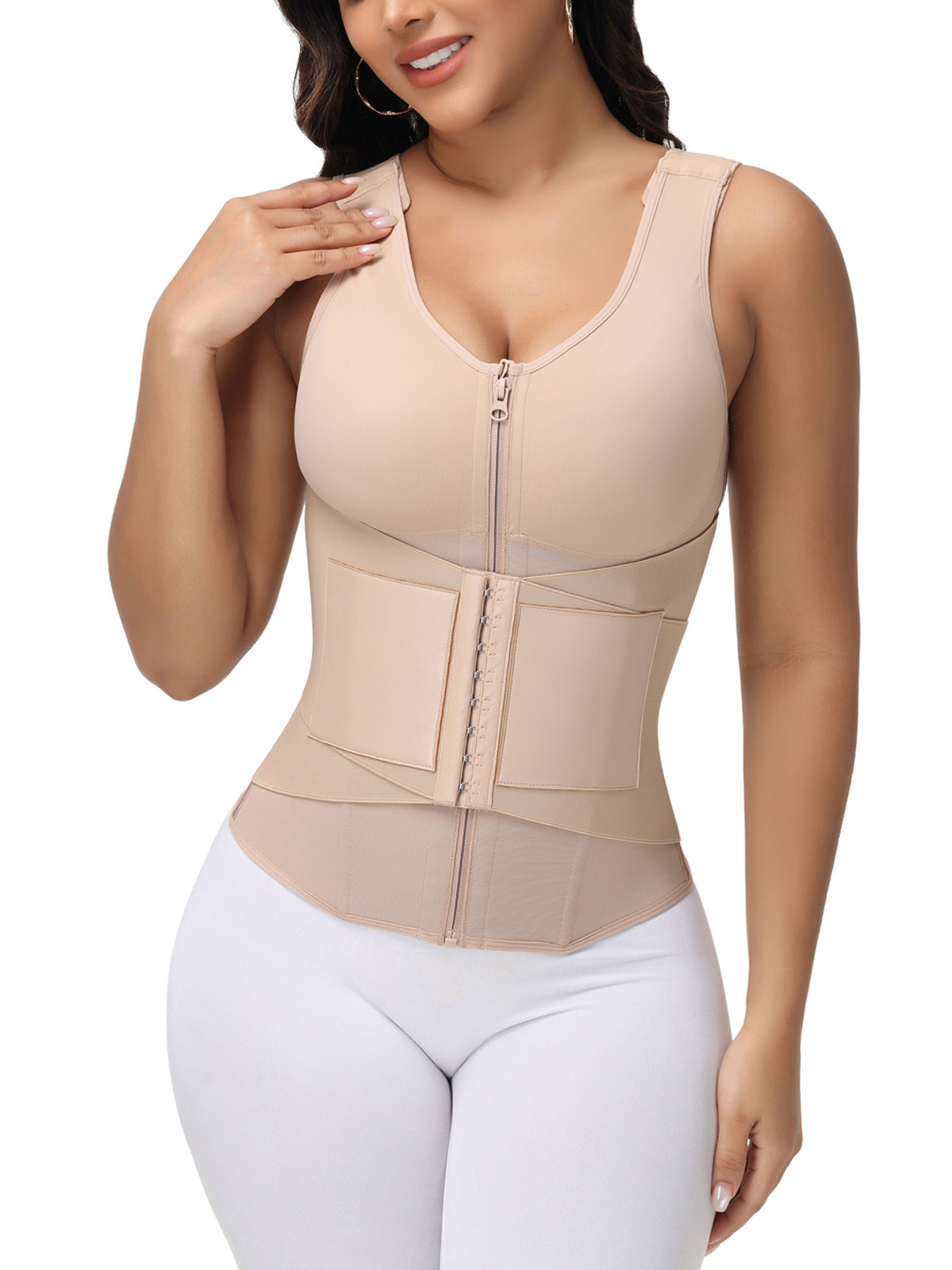 Hourglass Tummy Control Body Shaper Workout Corset Shapewear in built Bra