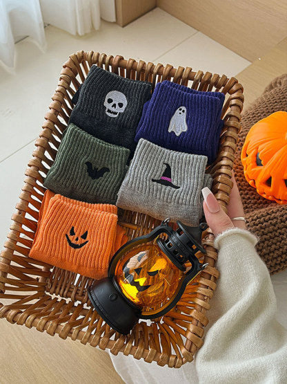 Halloween Thick Warm Deodorant Sweat-Absorbent Cotton Socks