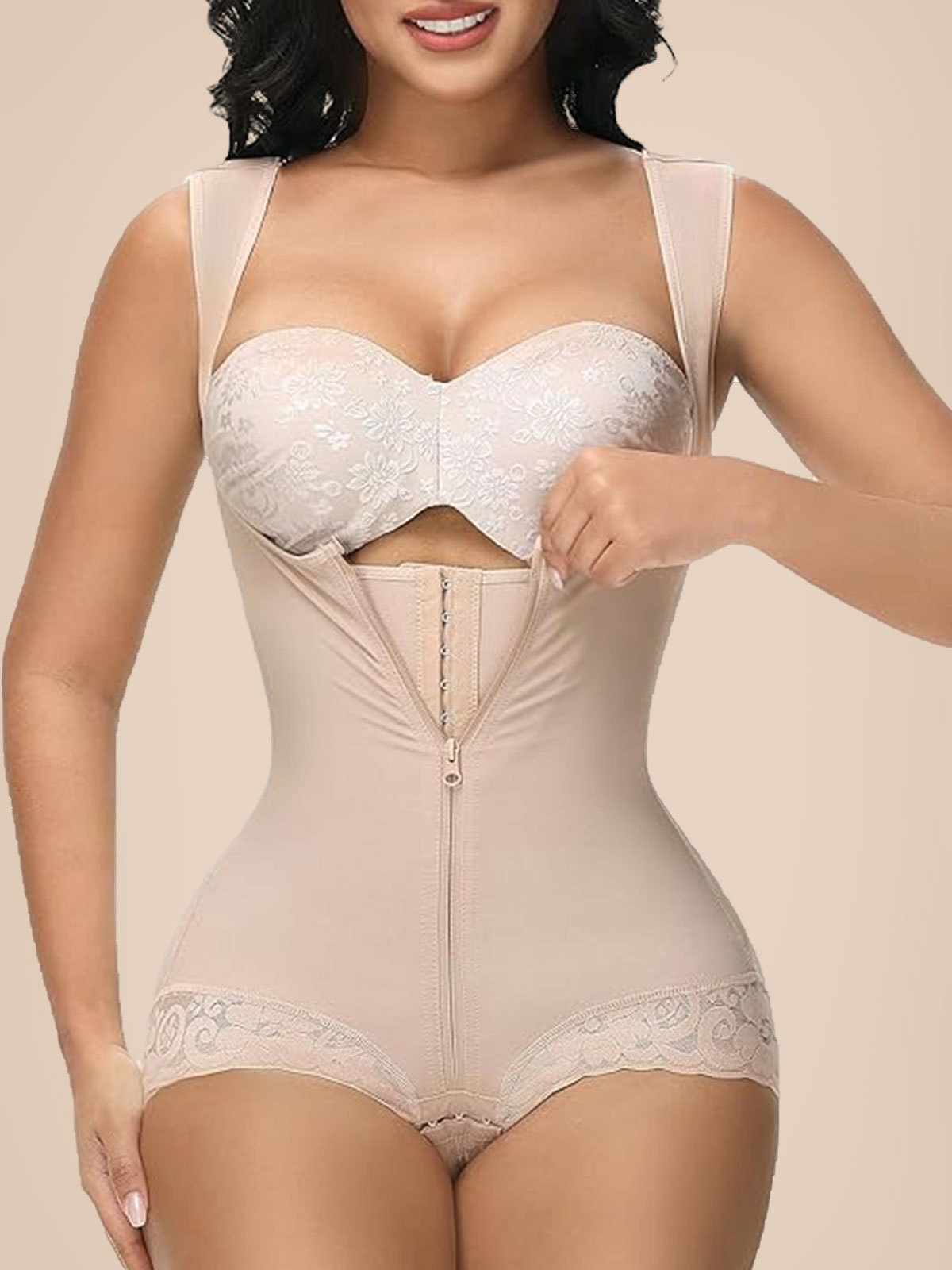 Open Crotch Bodysuit | Fajas Posparto for Postpartum Support and Comfort