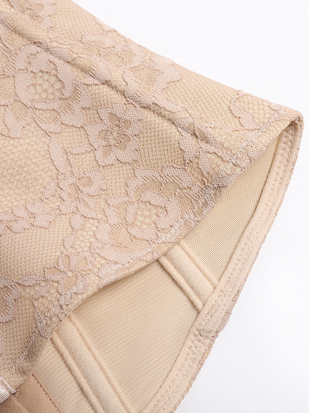 V Neck Tummy Control Lace Waist Trainer Body Shaper