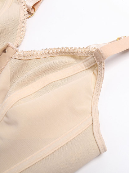 V Neck Tummy Control Lace Waist Trainer Body Shaper