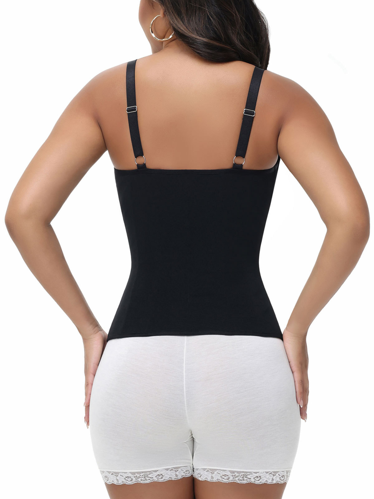 Black Lace Bust And Abdomen Control Camisole