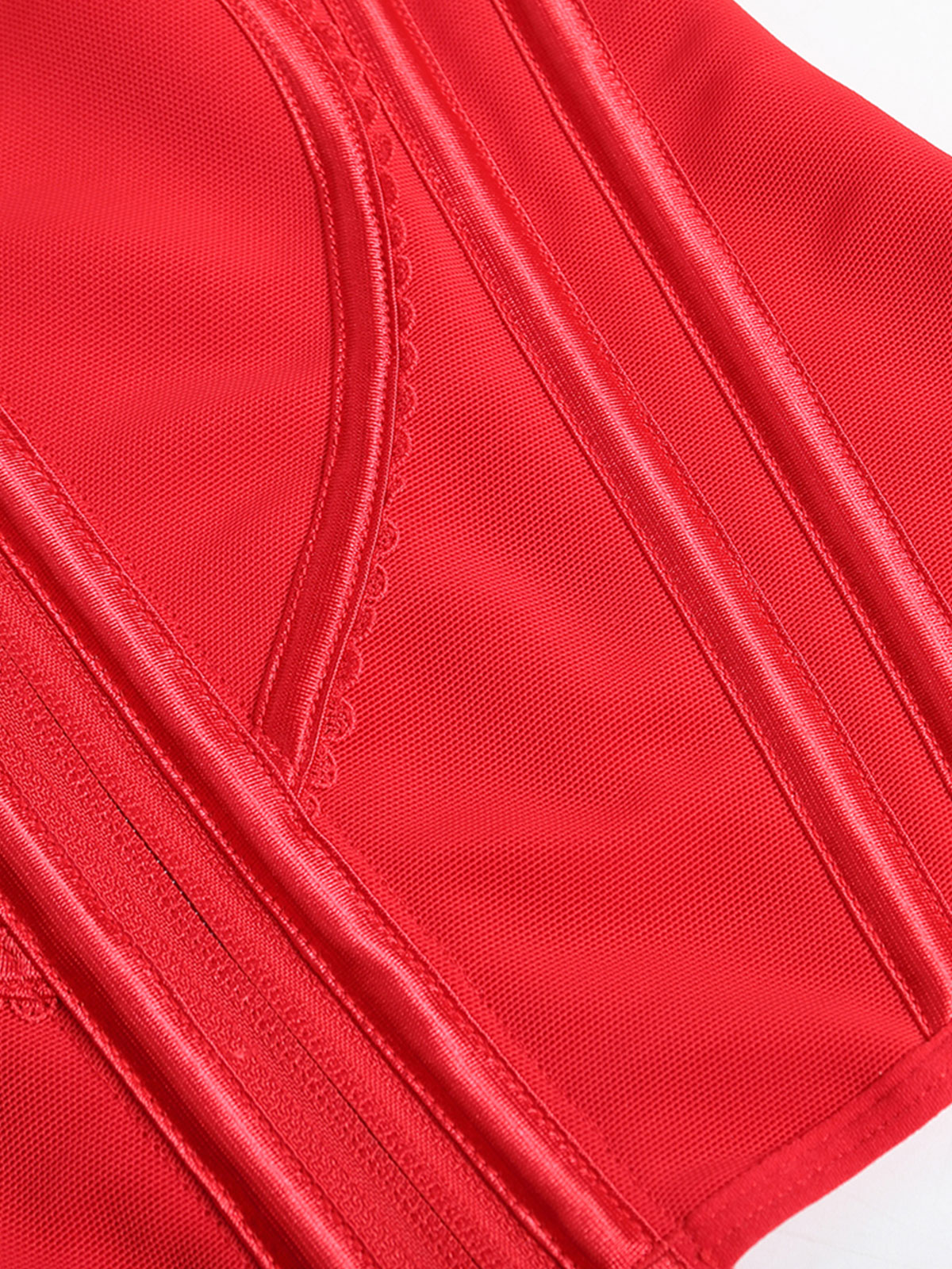 Heart Shape Tummy Control Compression Tanks Corset Waist Trainer Body Shaper with Zipper