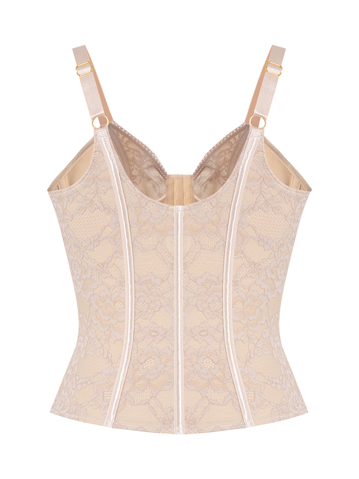 V Neck Tummy Control Lace Waist Trainer Body Shaper