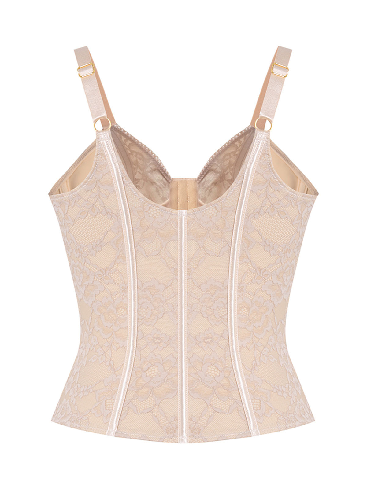 V Neck Tummy Control Lace Waist Trainer Body Shaper