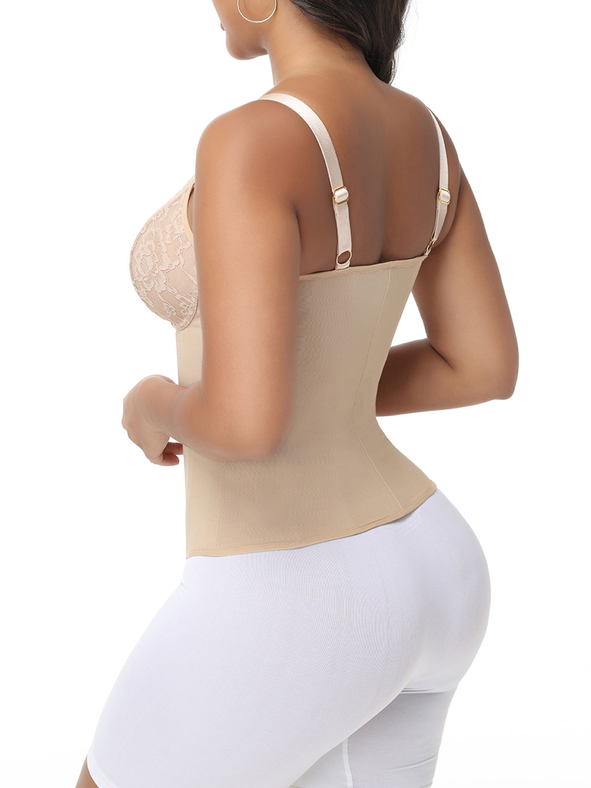 Black Lace Bust And Abdomen Control Camisole