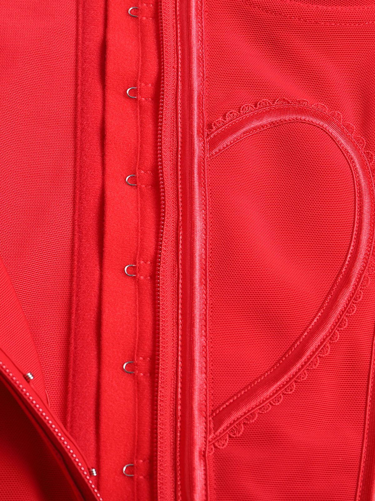 Heart Shape Tummy Control Compression Tanks Corset Waist Trainer Body Shaper with Zipper