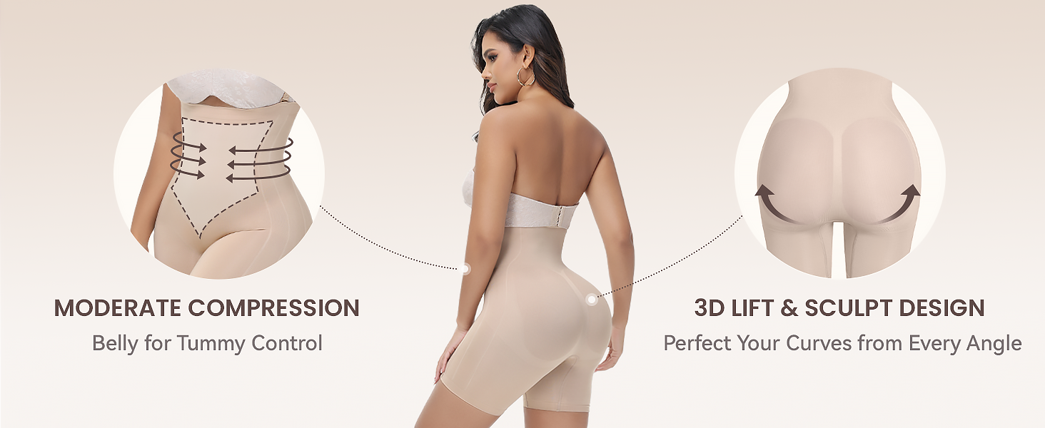 Compression Shapewear Tummy Control Detail