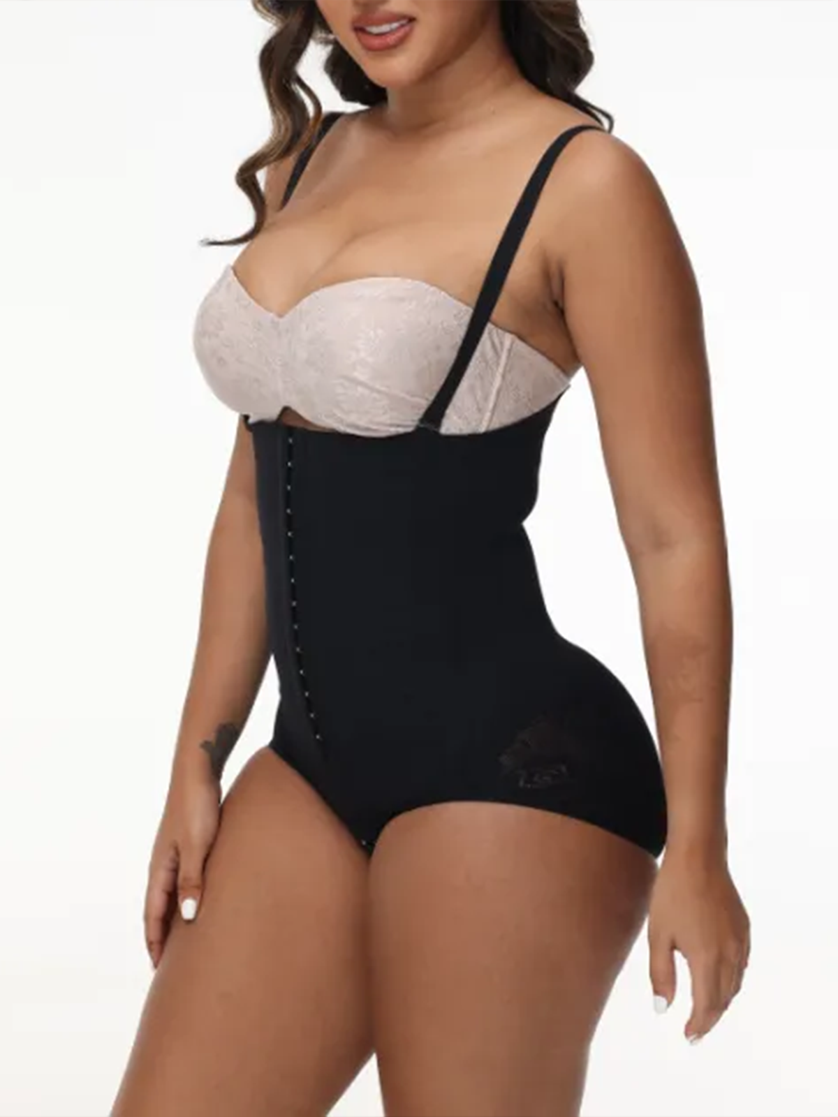 Strapless buttoned pants shapewear faja