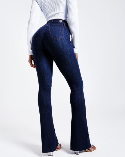 ChicCurve Flared Pants Shaping Denim Jeans