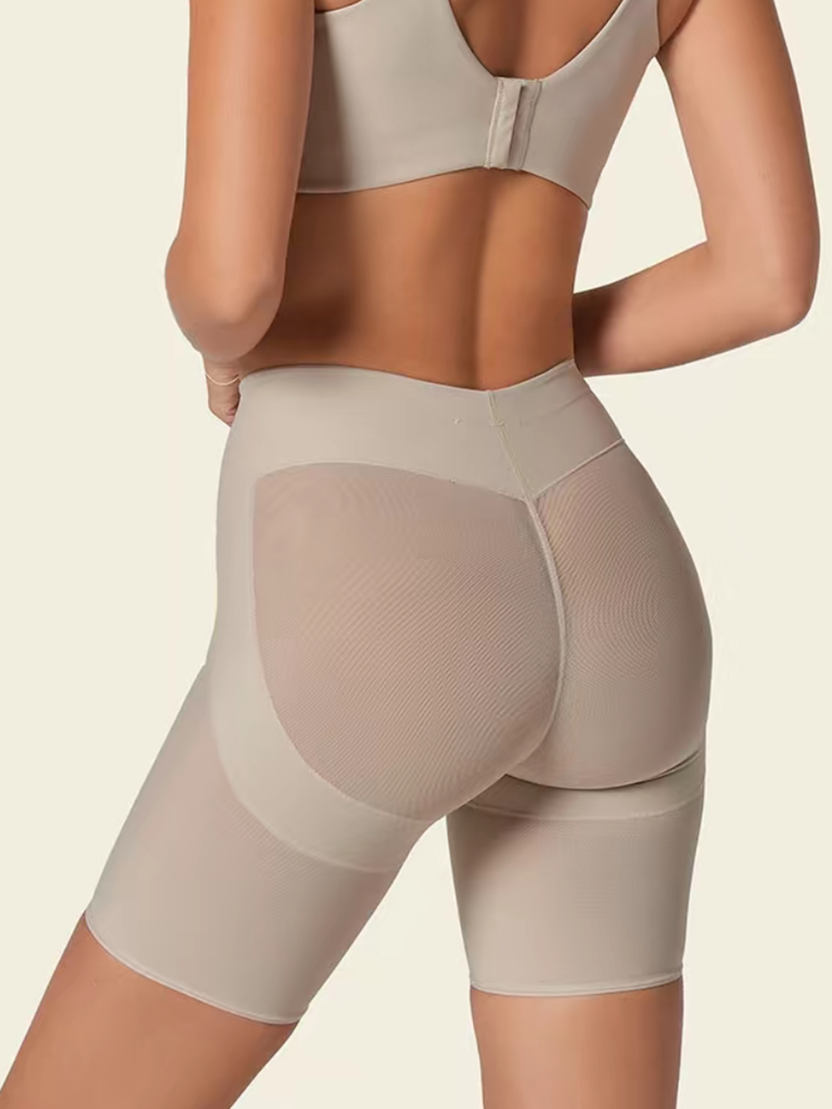 Tight Fitting Breathable Mesh Shaping Shorts