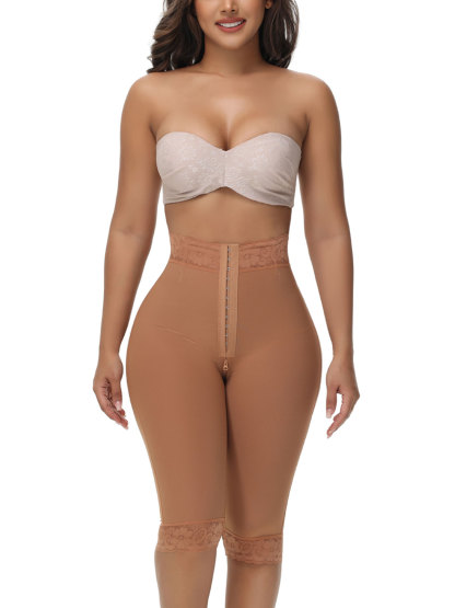 Mid Knee Length Tummy Control Hip Lifting Shaper Shorts