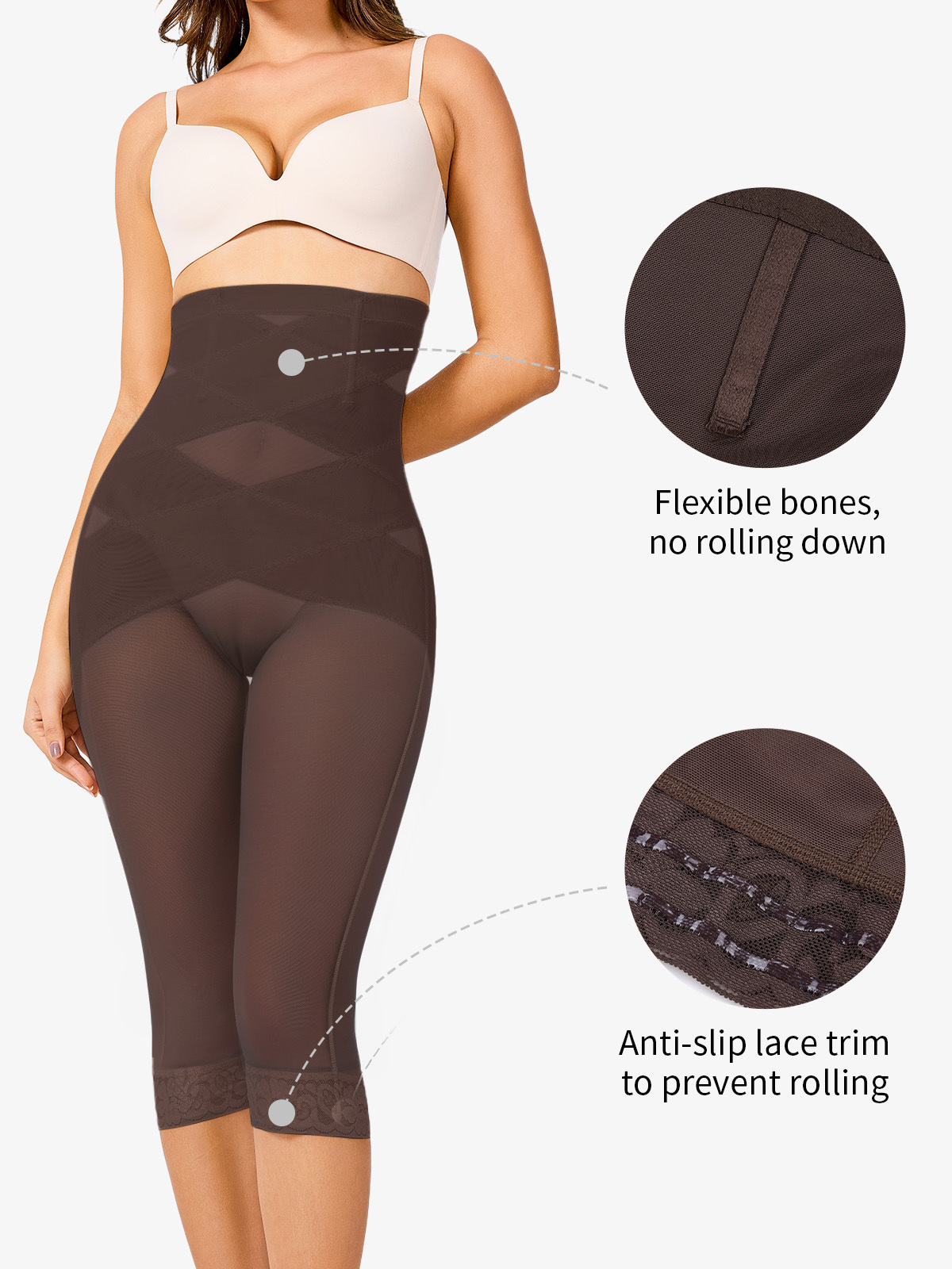 Chiccurve Air Mesh Thigh Slimmer Pants