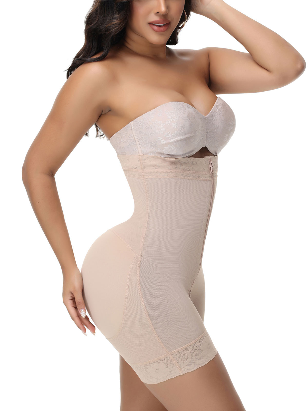 Fajas Colombianas Double Tummy Control Post Surgery Compression Butt Lifter Body Shaper
