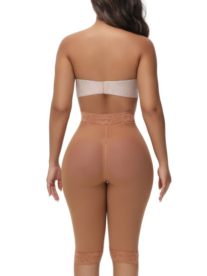 Mid Knee Length Tummy Control Hip Lifting Shaper Shorts