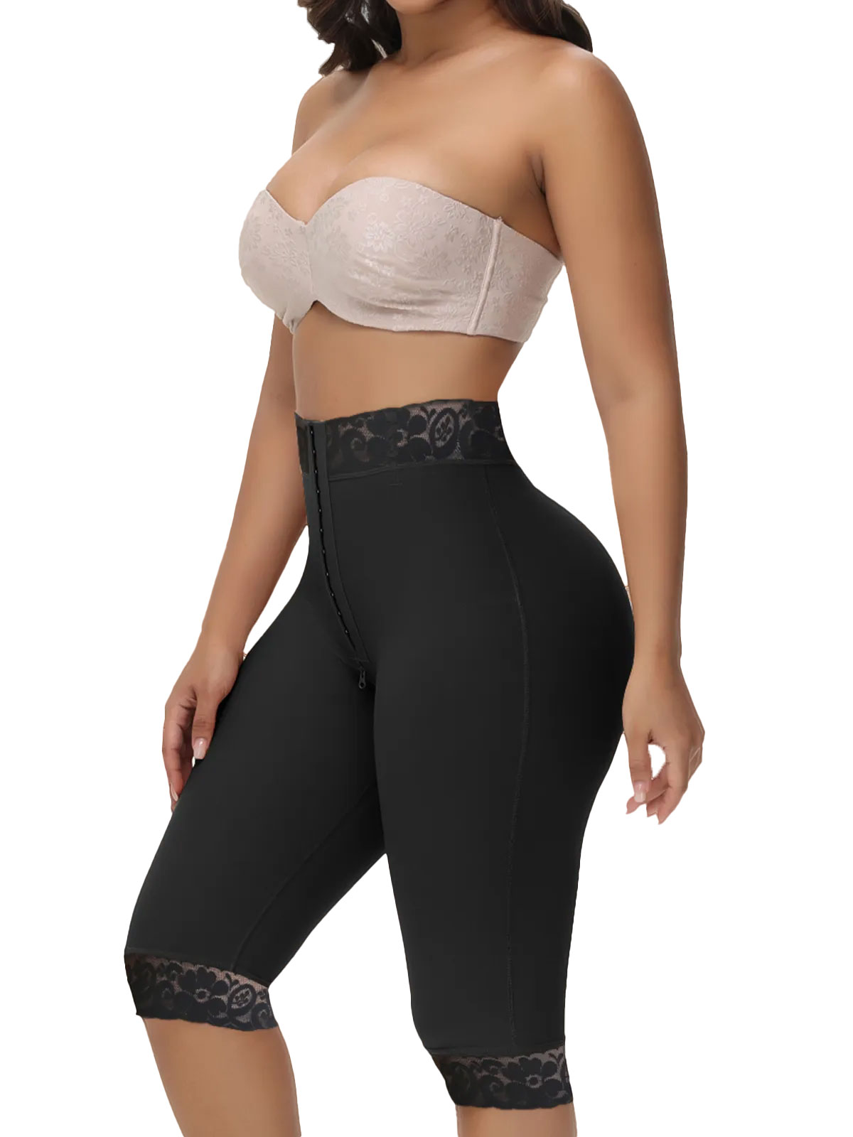 Mid Knee Length Tummy Control Hip Lifting Shaper Shorts