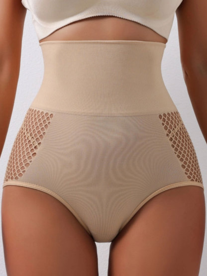 High Waisted Seamless Briefs Tummy Tucking Hip Lifting Panties