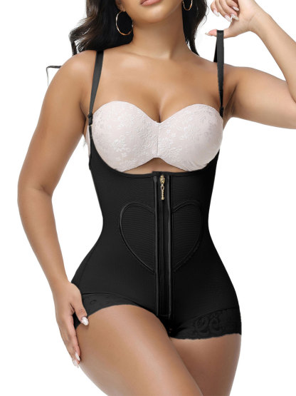 Love Heart Style Open Chest Abdomen Control Sling Triangle One-Piece Body Shaper