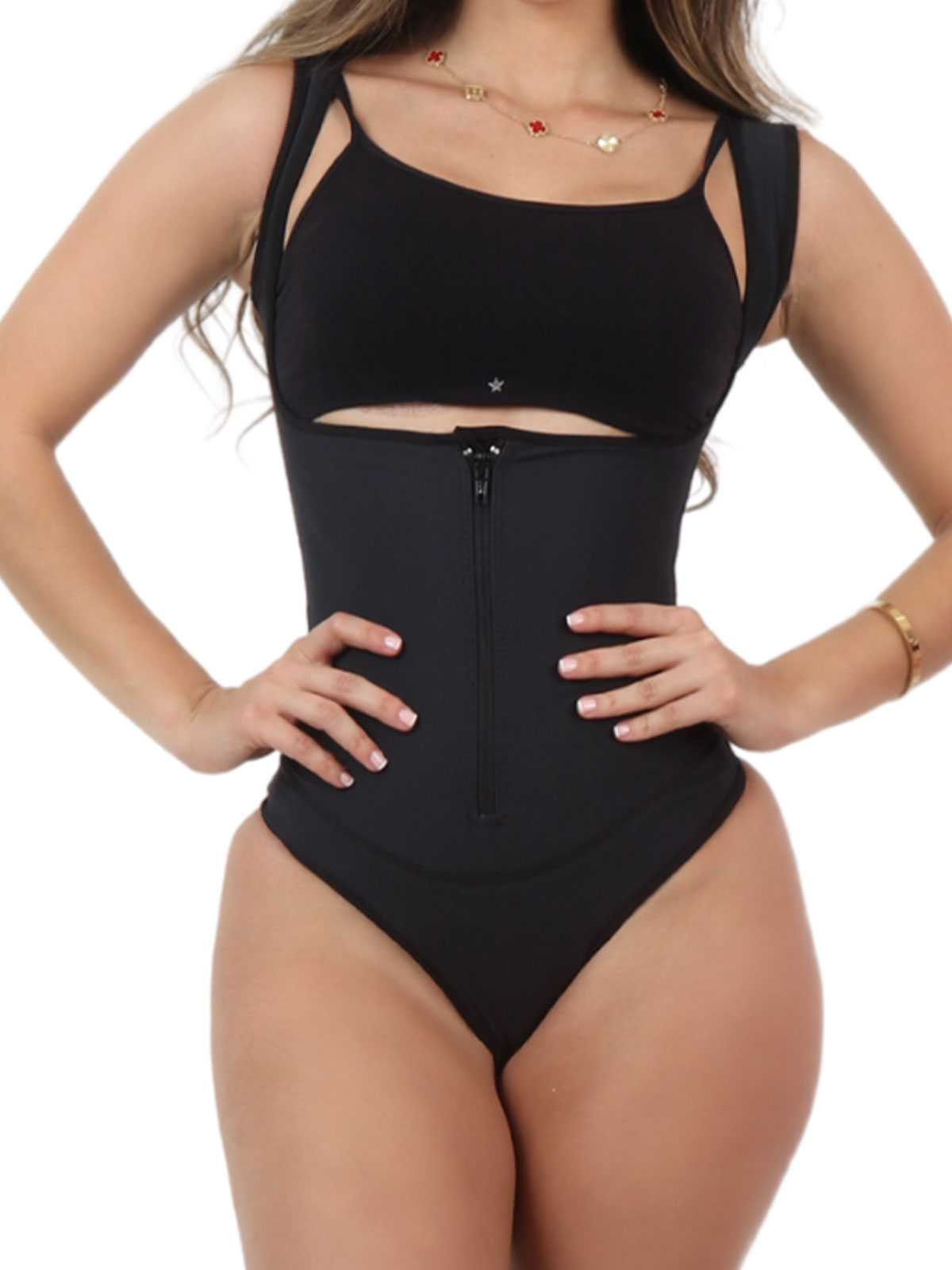 Wide Shoulder Straps Tummy Control Faja