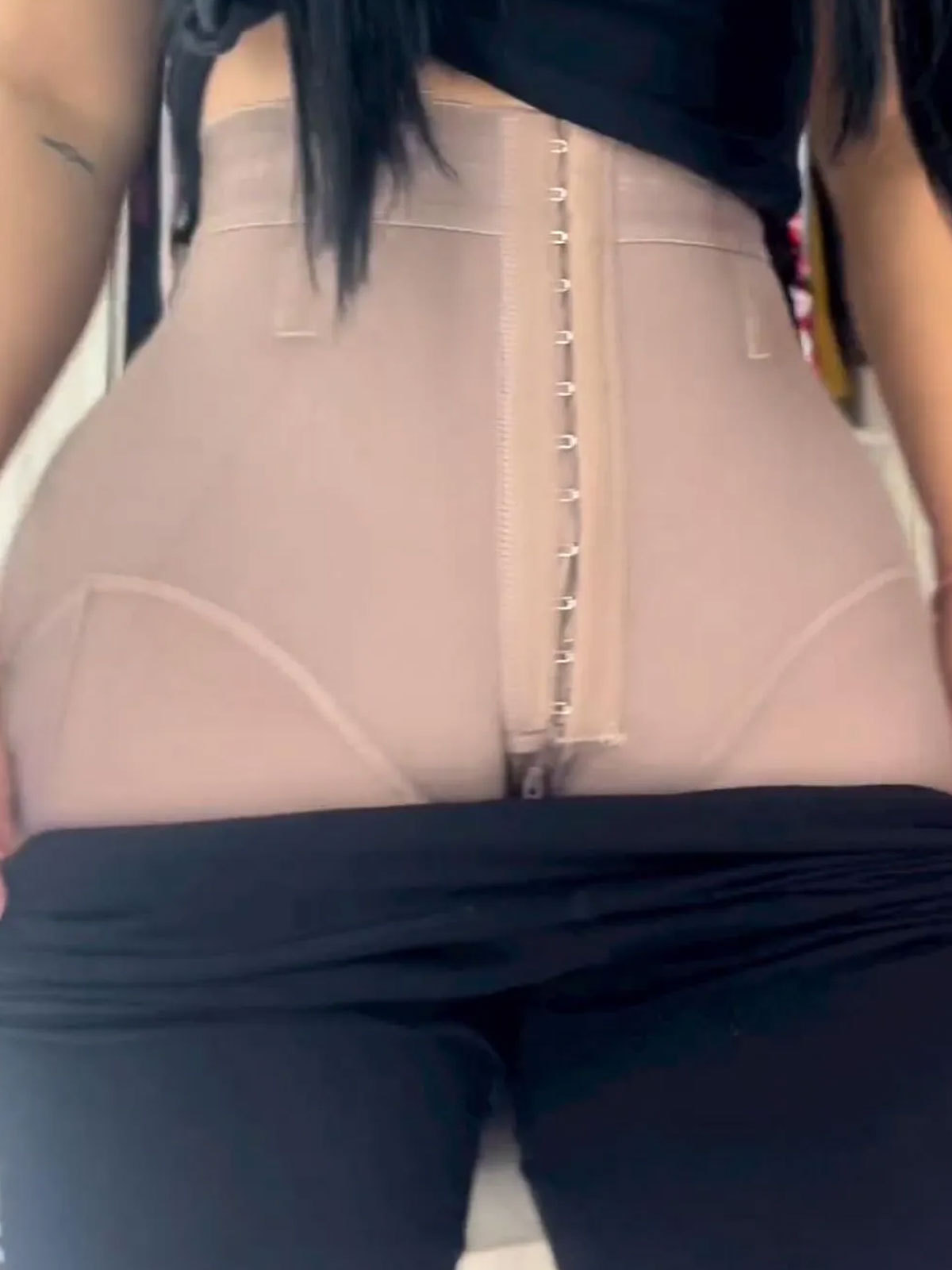 Curve High Waist Butt Lifting Lace Shapewear Shorts with Hooks