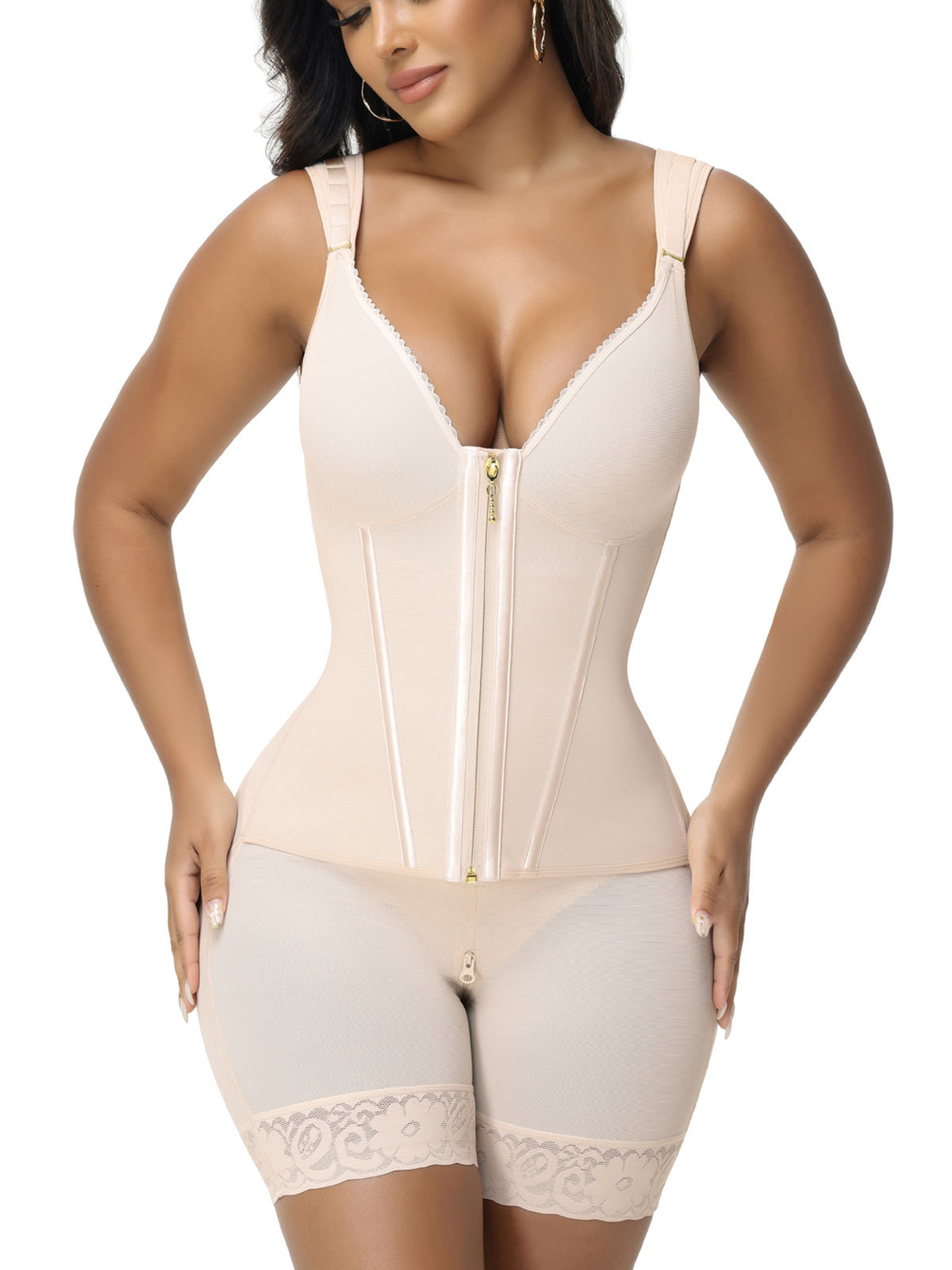 New BBL Full Coverage Double Compression Body Shaper