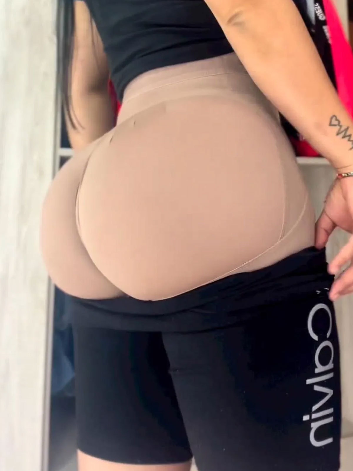 Curve High Waist Butt Lifting Lace Shapewear Shorts with Hooks