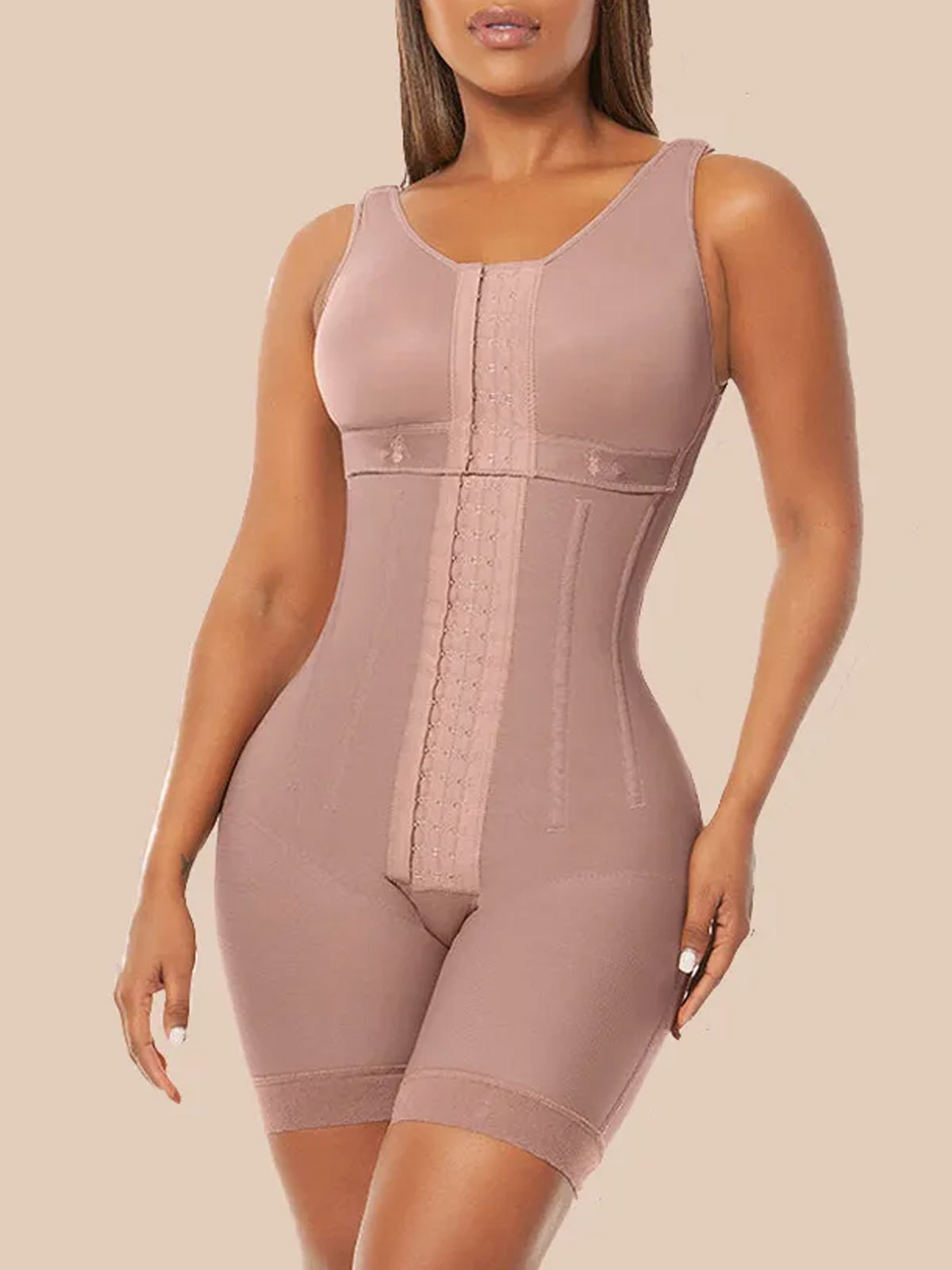Women's Chest-Packed Body Shaper Postpartum Fajas Colombianas Ref10066