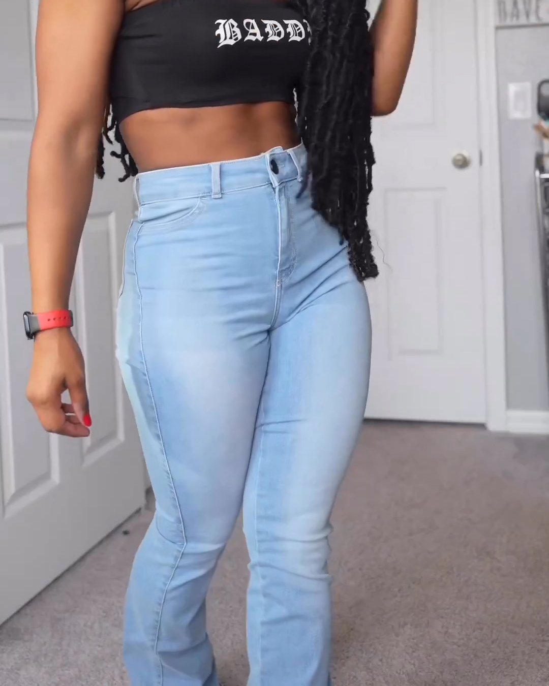 High Waist Lifted Jeans