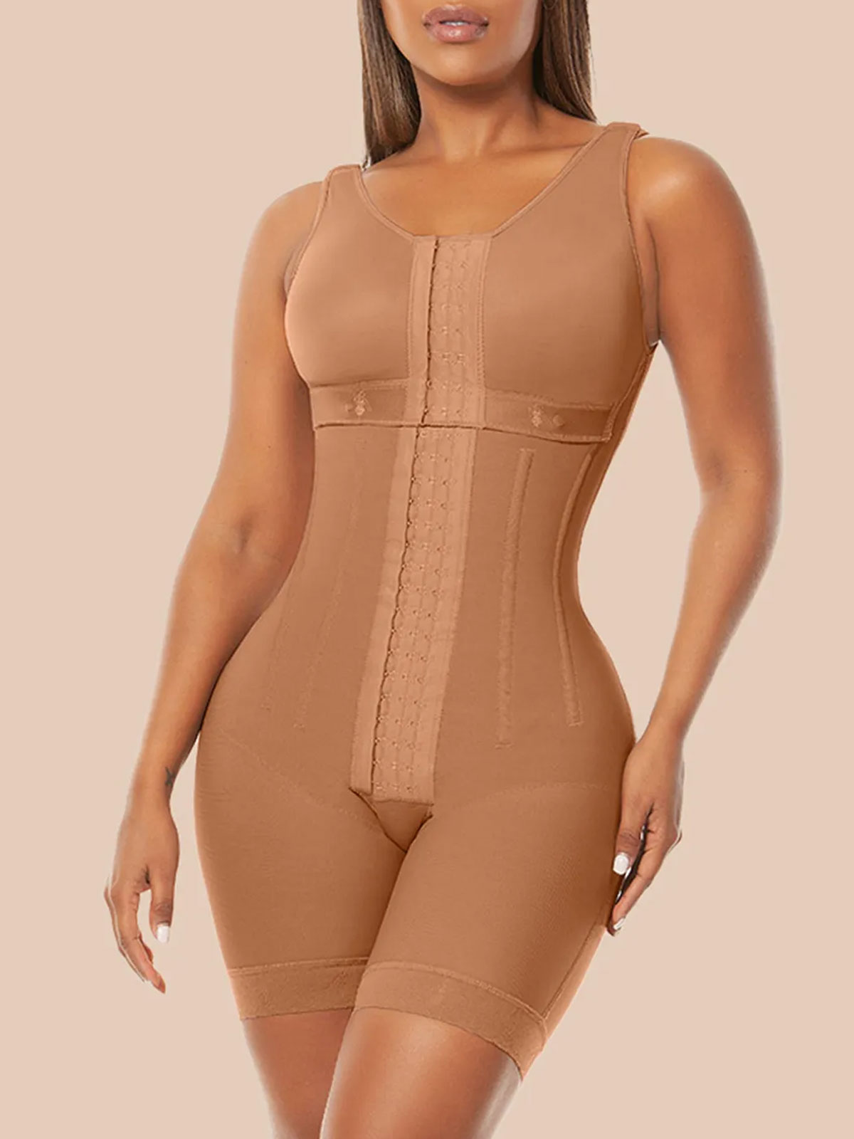 Women's Chest-Packed Body Shaper Postpartum Fajas Colombianas Ref10066