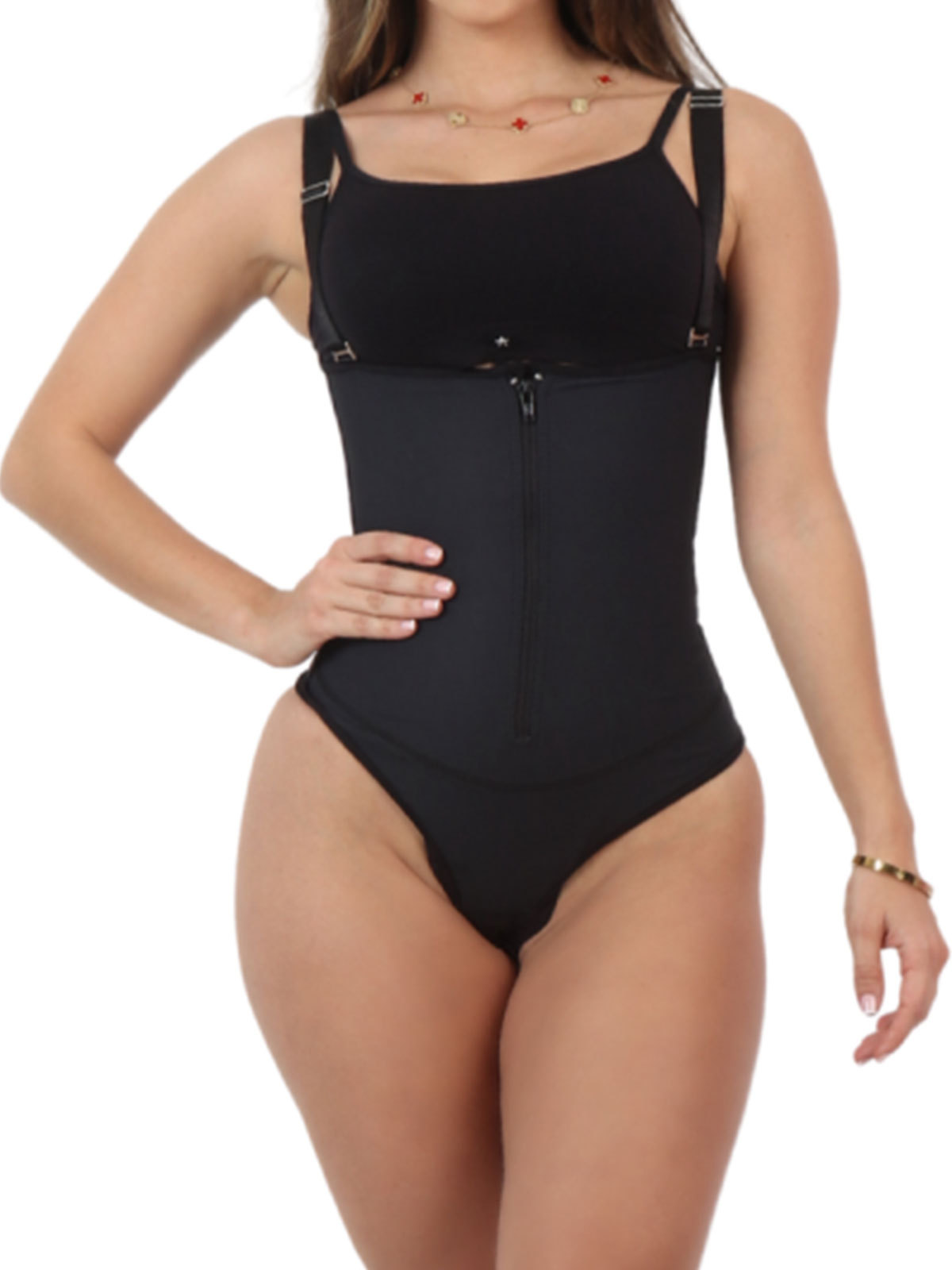 Wide Shoulder Straps Tummy Control Faja