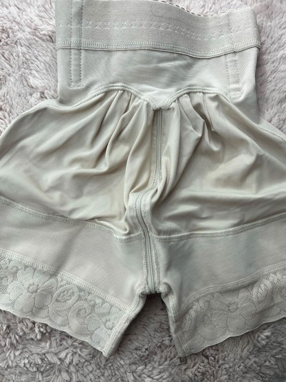 Curve High Waist Butt Lifting Lace Shapewear Shorts with Hooks