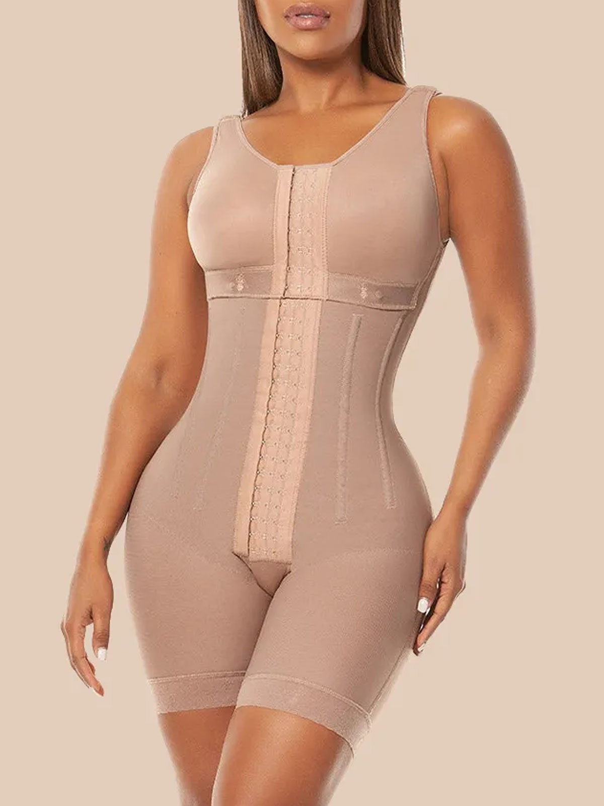 Women's Chest-Packed Body Shaper Postpartum Fajas Colombianas Ref10066