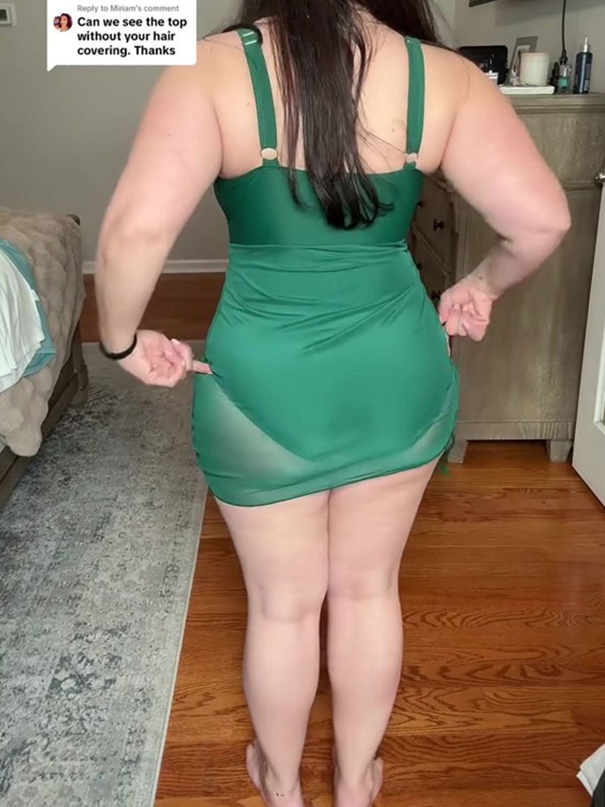 Tummy Control Mesh Sheer Sarong Wraps Women One Piece Swim Dress