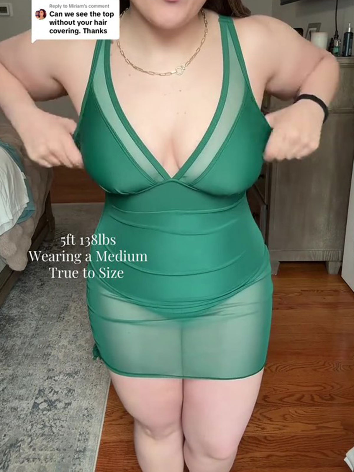 Tummy Control Mesh Sheer Sarong Wraps Women One Piece Swim Dress