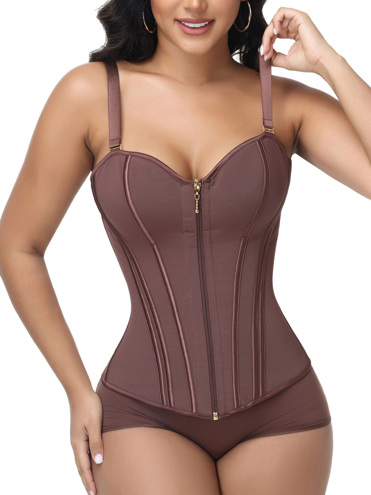 Leopard Print Bust And Belly Control Camisole Body Shaping Vest