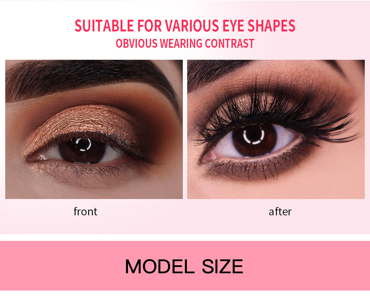 7 Pairs Fluffy False Eyelashes