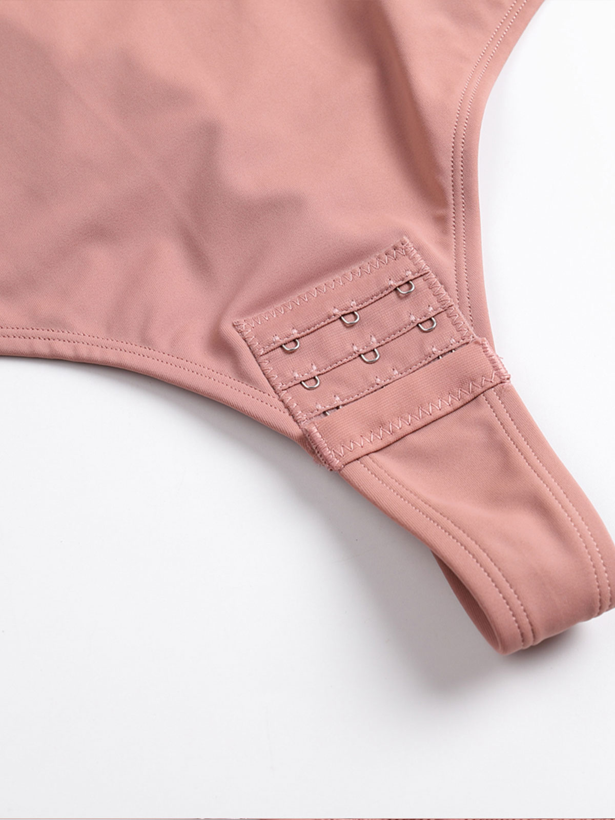 Back Lace-up Thong Seamless Shapewear Bodysuit