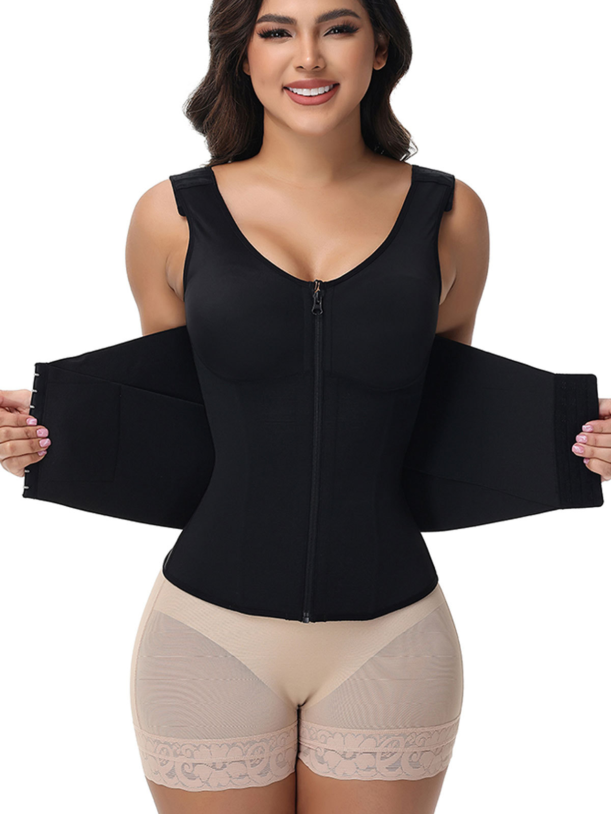 Hourglass Tummy Control Body Shaper Workout Corset Shapewear in built Bra