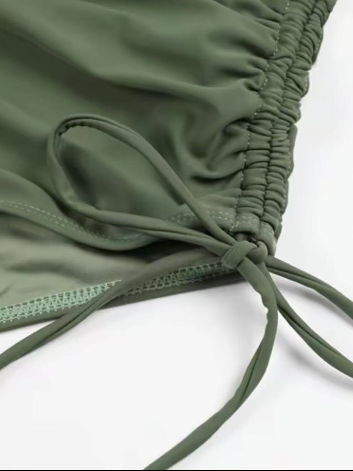 Upgraded Cross Strap Design With Adjustable Drawstrings On Both Sides And Belly Control One-Piece Swimsuit