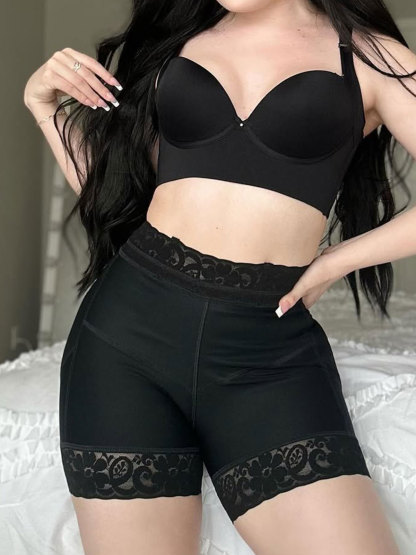 Women's Lace Tummy Control Buttock Lift Shaping Shorts - Daily Wearing