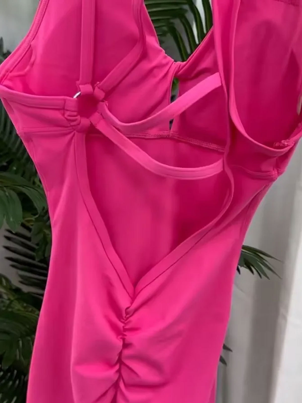 Sexy Seamless Hip Lifting Yoga Backless Jumpsuit