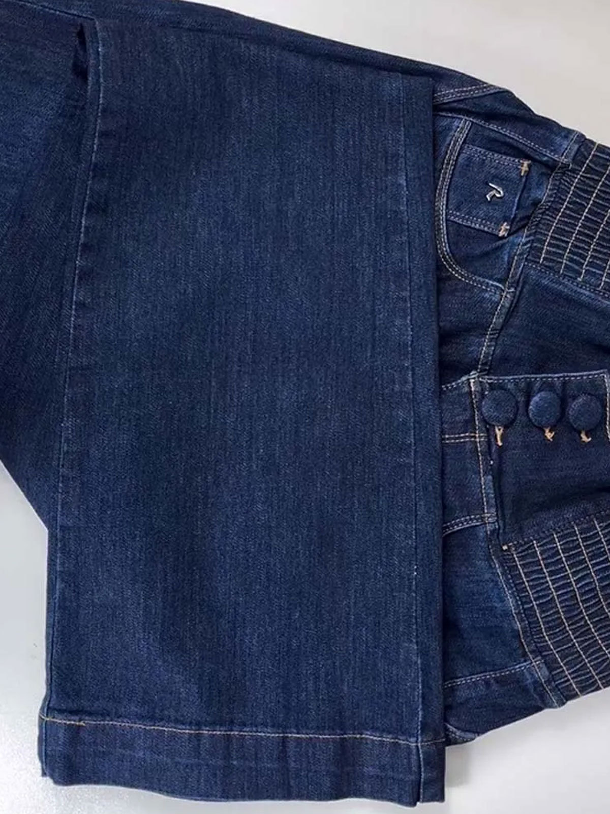 Skinny Flared Jeans With Elastic Waistband