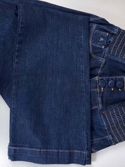 Skinny Flared Jeans With Elastic Waistband